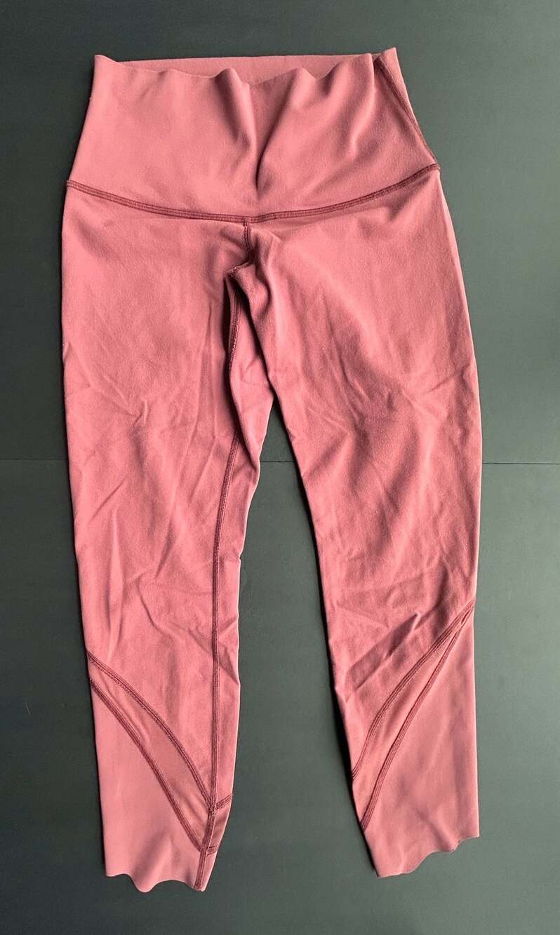 Lululemon Wunder Under Crop High-Rise Scallop Leggings